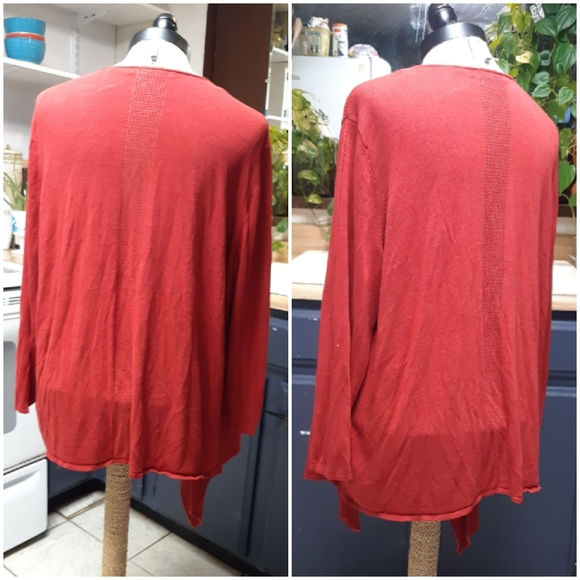 Woman Open front Cardigan knit Sweater - Picture 13 of 13